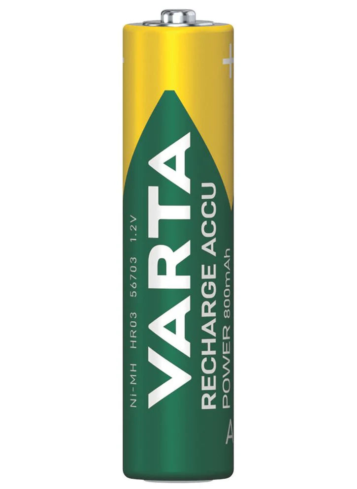 Pack 4 pilas recargables aaa varta