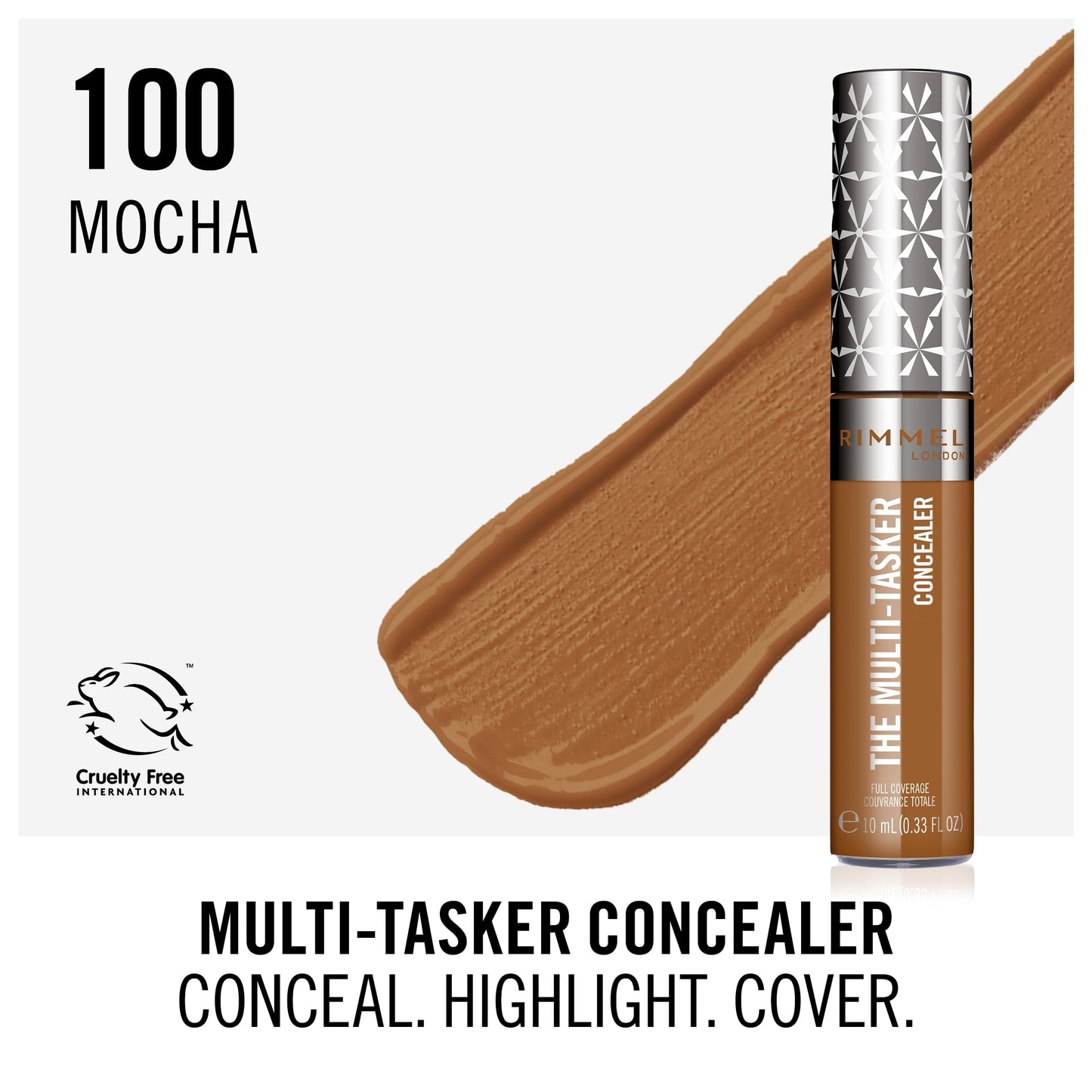 Rimmel London, Corrector multiusos, Moca 100, 10 ml (0,33 oz. líq.)