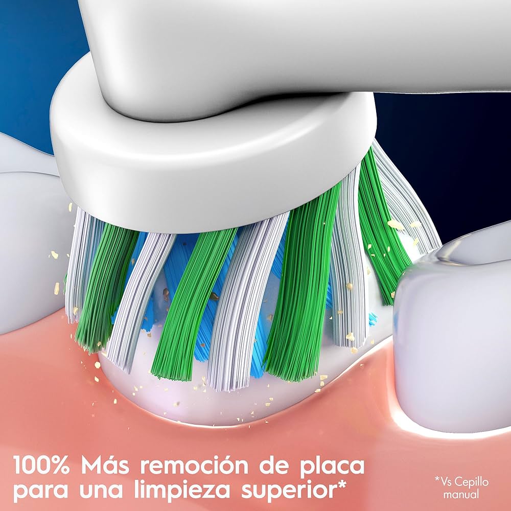 Recambio para cepillo dental - Oral-B Pro CrossAction, Cabezales De Recambio, 6 Unidades, Blanco