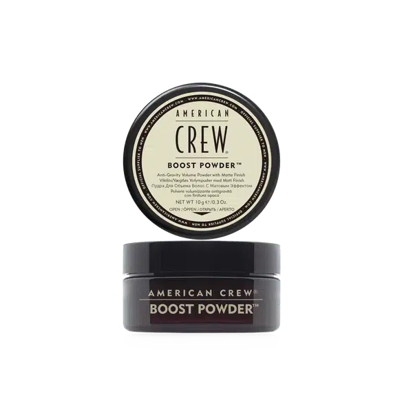 American Crew - Boost Powder, Polvo Voluminizador para el Pelo, Aporta Volumen, Cuerpo y Textura, Acabado Natural y Mate, Sin Brillo, Apto para Todo Tipo de Cabellos - 10 g