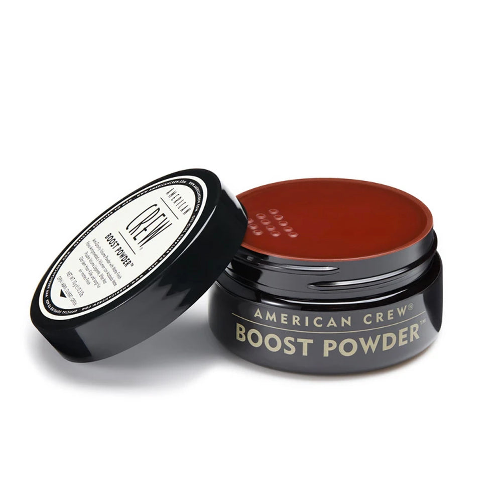 American Crew - Boost Powder, Polvo Voluminizador para el Pelo, Aporta Volumen, Cuerpo y Textura, Acabado Natural y Mate, Sin Brillo, Apto para Todo Tipo de Cabellos - 10 g