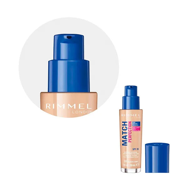 RIMMEL LONDON Match Perfection Invisible Coverage Spf 20 Base de maquillaje de textura suave