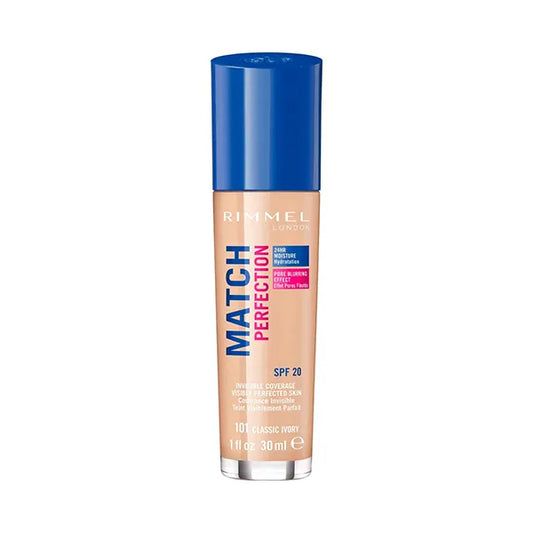 RIMMEL LONDON Match Perfection Invisible Coverage Spf 20 Base de maquillaje de textura suave