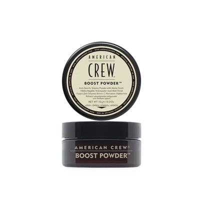 American Crew - Boost Powder, Polvo Voluminizador para el Pelo, Aporta Volumen, Cuerpo y Textura, Acabado Natural y Mate, Sin Brillo, Apto para Todo Tipo de Cabellos - 10 g