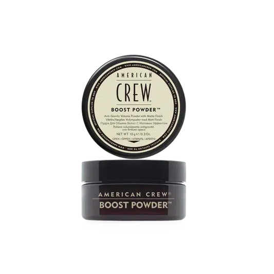 American Crew - Boost Powder, Polvo Voluminizador para el Pelo, Aporta Volumen, Cuerpo y Textura, Acabado Natural y Mate, Sin Brillo, Apto para Todo Tipo de Cabellos - 10 g
