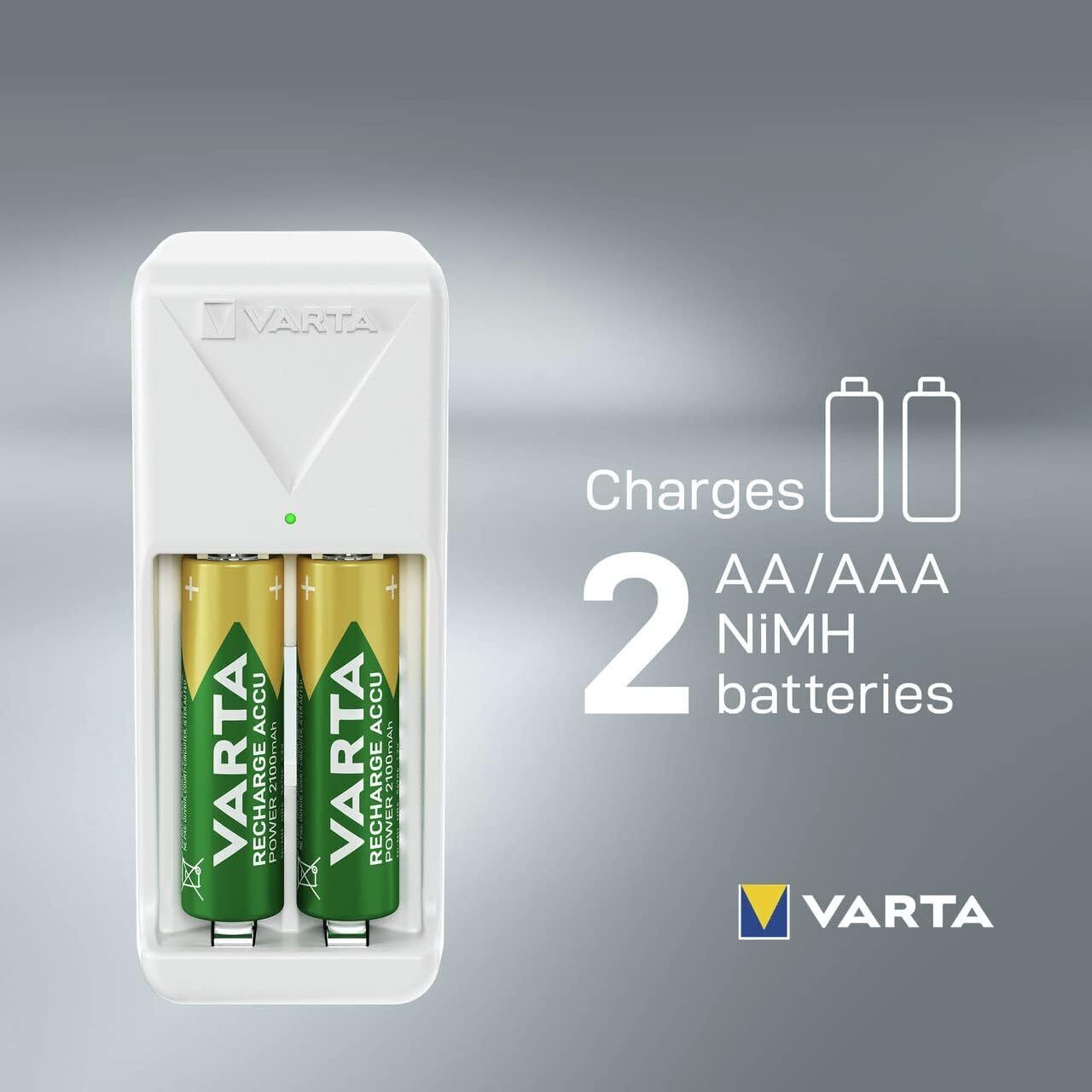Cargador pilas mini aa/aaa+2aa 2100 mah varta
